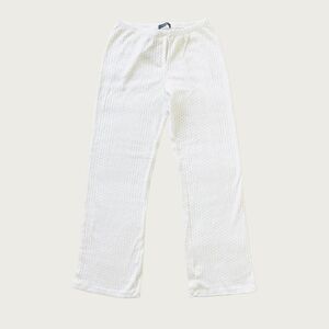 BNWT Brandy Melville/John Galt white and baby blue hearts keira pajama pants